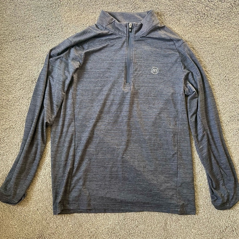 Gray Quarter-Zip Pullover